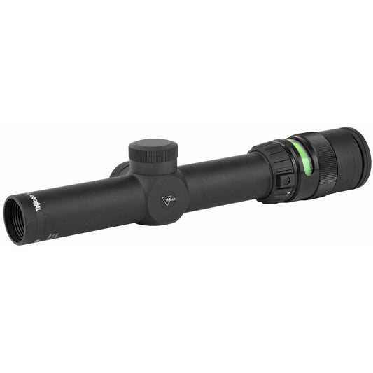Trijicon AccuPoint 1-4x24 Green Triangle Post Rifle Scope * Black, 30mm Tube