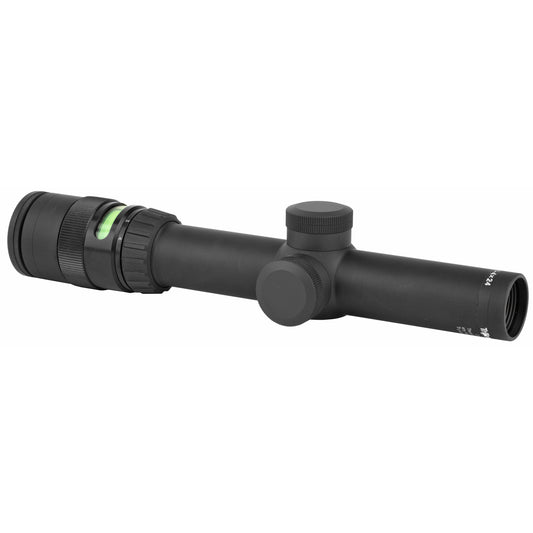 Trijicon AccuPoint 1-4x24 Green Triangle Post Rifle Scope * Black, 30mm Tube