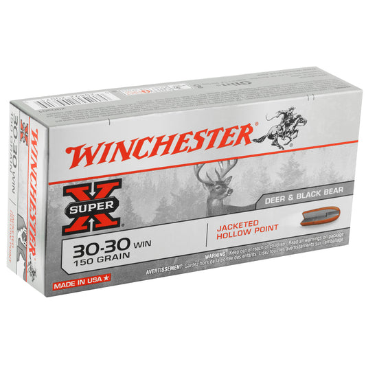 Winchester Ammunition Super-X 30-30 Winchester Hollow Point Ammo - 150 Grain, 20 Rounds Per Box