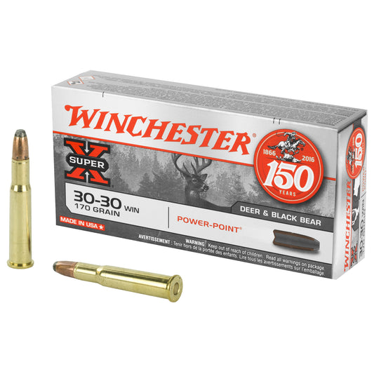 Winchester Ammunition Super-X Power-Point 30-30 Winchester 170-Grain Rifle Ammo, 20 Rounds per Box