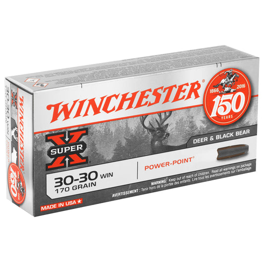 Winchester Ammunition Super-X Power-Point 30-30 Winchester 170-Grain Rifle Ammo, 20 Rounds per Box