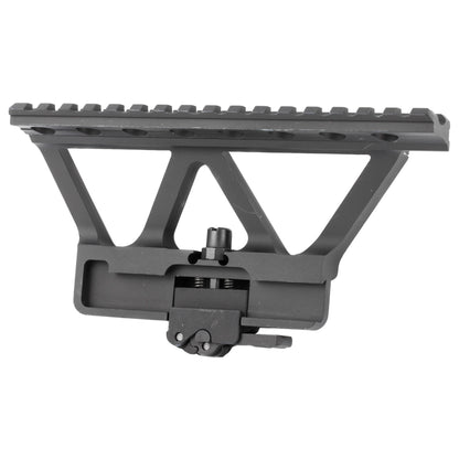 Midwest Industries MI-AKSM Railed Scope Mount for AK-Style Rifles * Side Mount Black