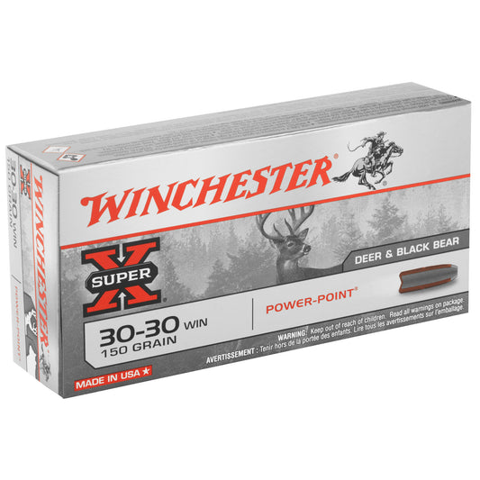Winchester Ammunition Super-X Power Point 30-30 Winchester 150 Grain Ammunition (20 Rounds per Box)