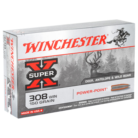 Winchester Ammunition Super-X Power-Point 150 Grain .308 Winchester Rifle Ammunition (20 Rounds per Box)