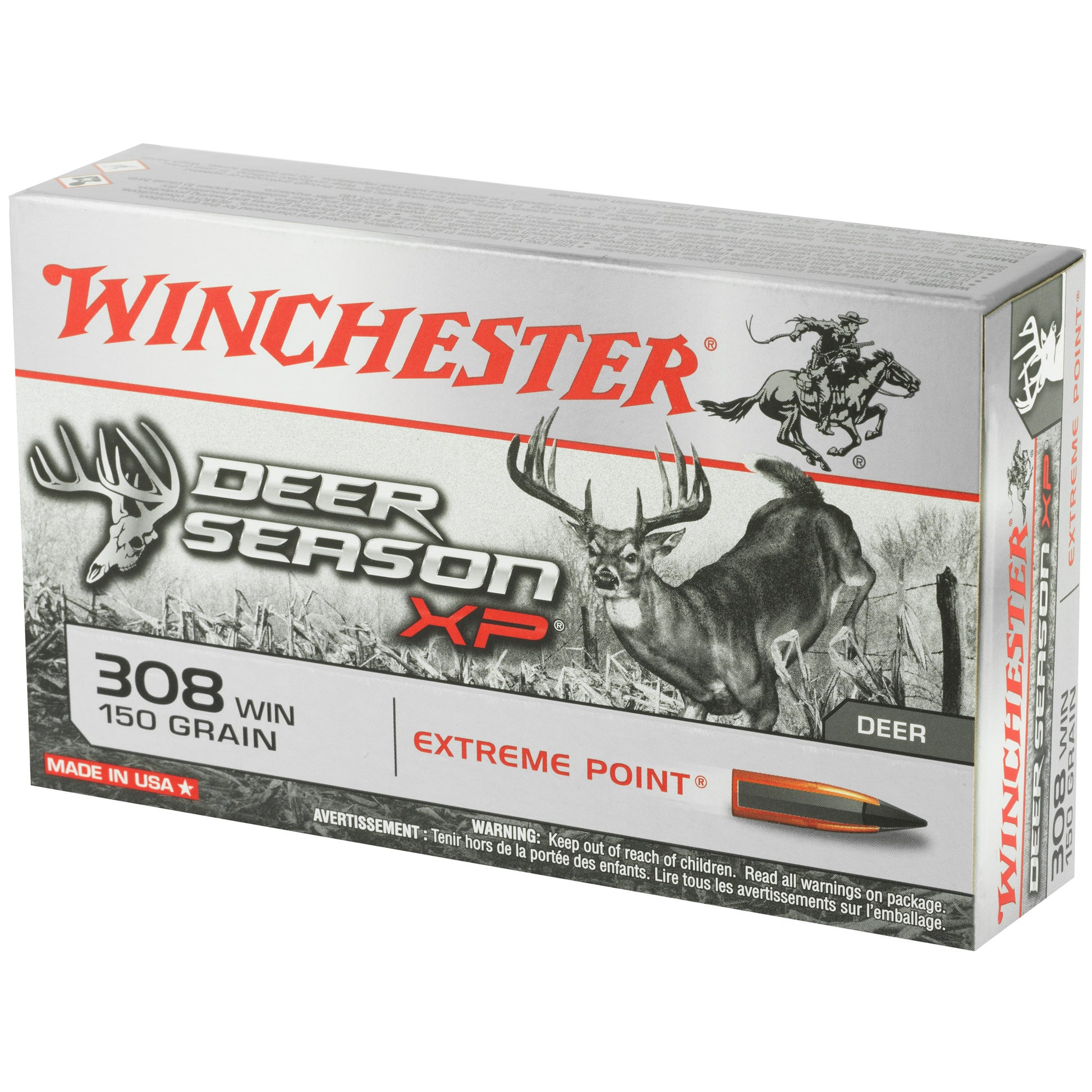 Winchester Ammunition Deer Season XP 308 Winchester 150 Grain Polymer Tip - 20 Rounds