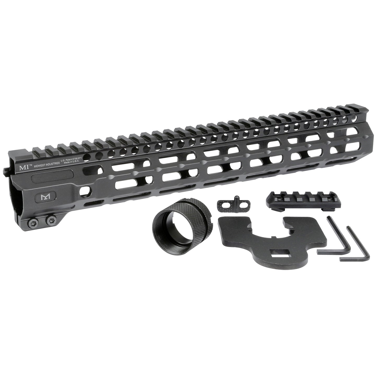 Midwest Industries Combat Rail M-Lok Handguard for 12.625-inch Rifles