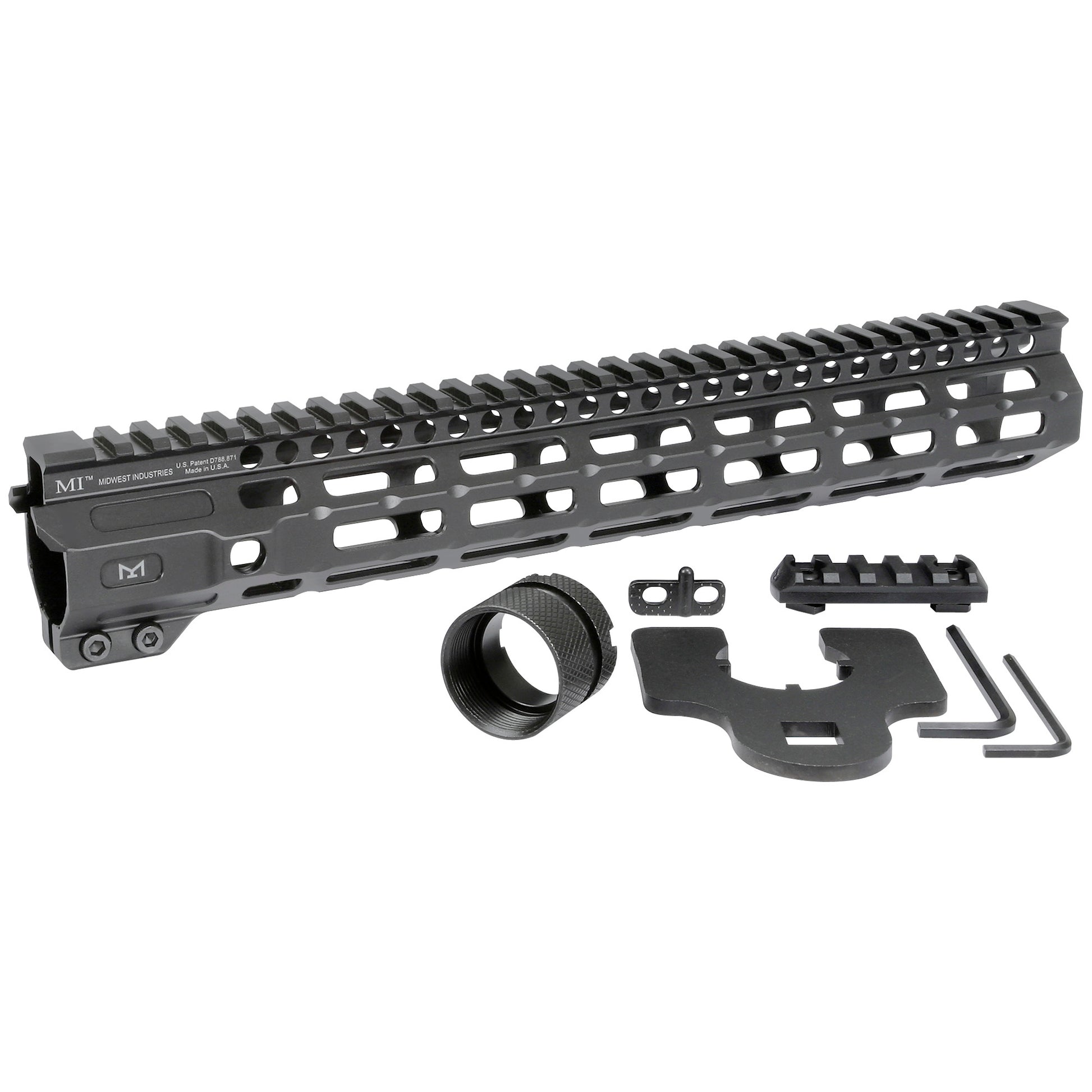 Midwest Industries Combat Rail M-Lok Handguard for 12.625-inch Rifles