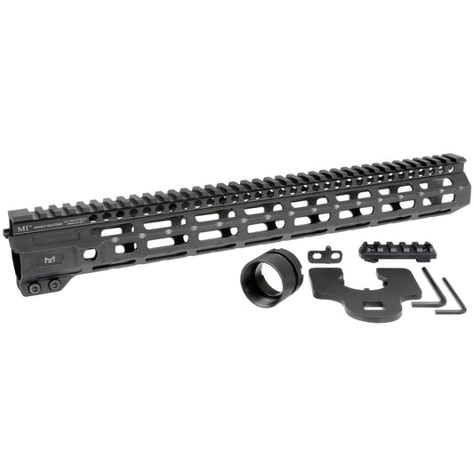 Midwest Industries Combat Rail M-Lok Handguard for 15-Inch Rifles, Black - MI-CRM15
