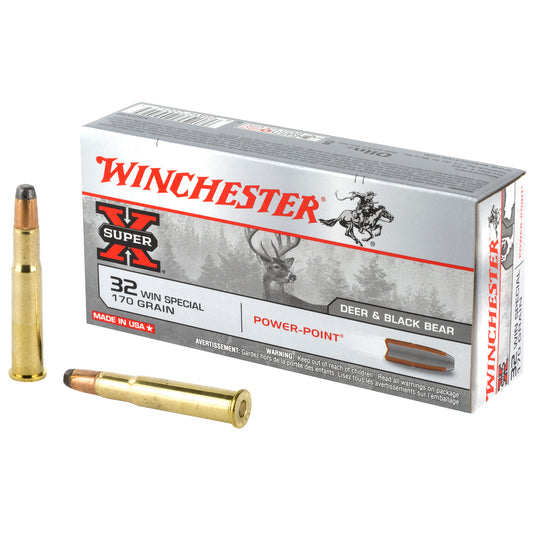Winchester Ammunition Super-X Power Point 32 Winchester Special 170-Grain Ammo - 20 Rounds