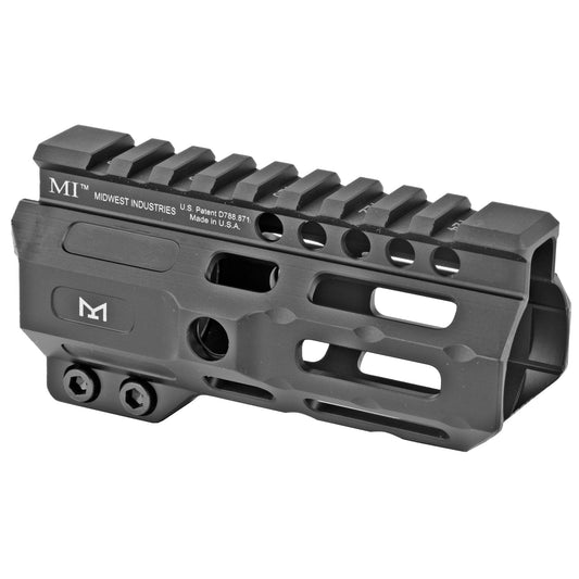 Midwest Industries Combat Rail Series Handguard - 4.5-inch M-LOK and Picatinny Rail, Black