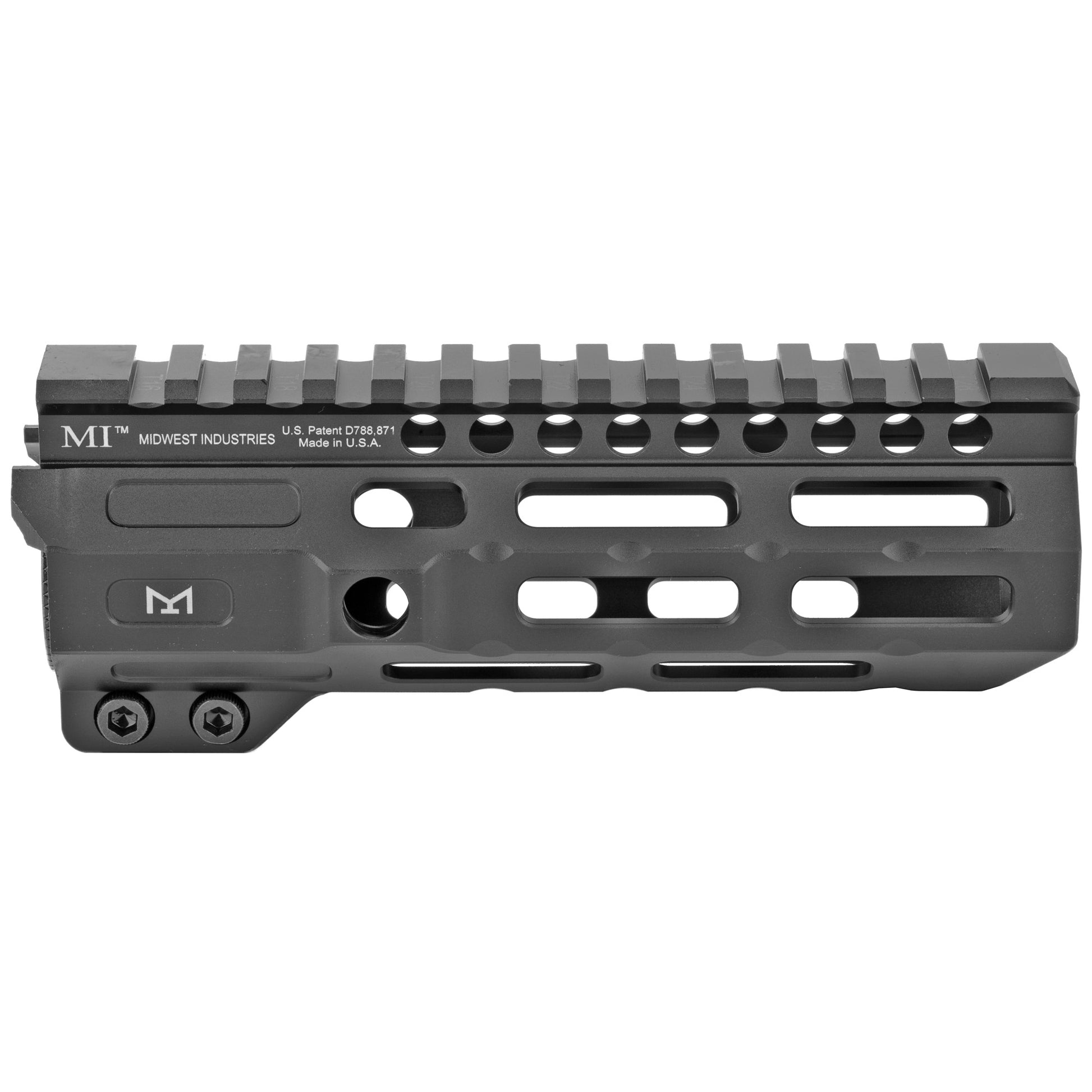 Midwest Industries Combat Rail M-Lok Handguard for AR-15 - Model MI-CRM6, 6-inch Black