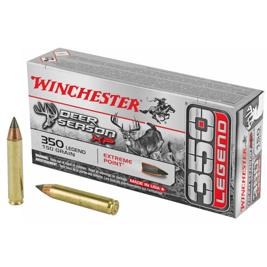Winchester Ammunition Deer Season XP 350 Legend 150-Grain Polymer Tip Ammo (20 Rounds Per Box)