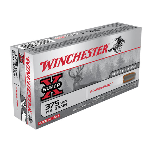 Winchester Ammunition Super-X Power-Point .375 Winchester 200-Grain Rifle Ammo - 20 Rounds Per Box