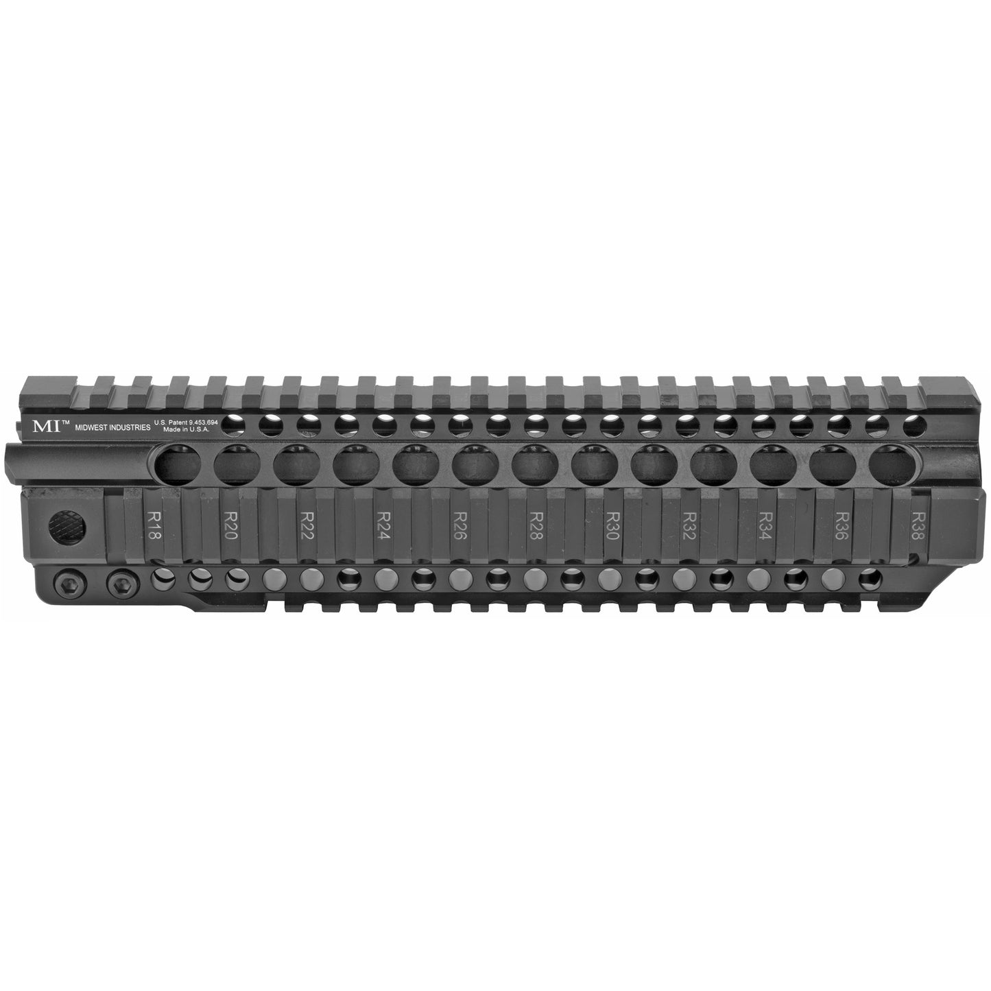 Midwest Industries MI-CRT10 10-Inch T-Series Combat Rail Handguard for AR-15 * Black