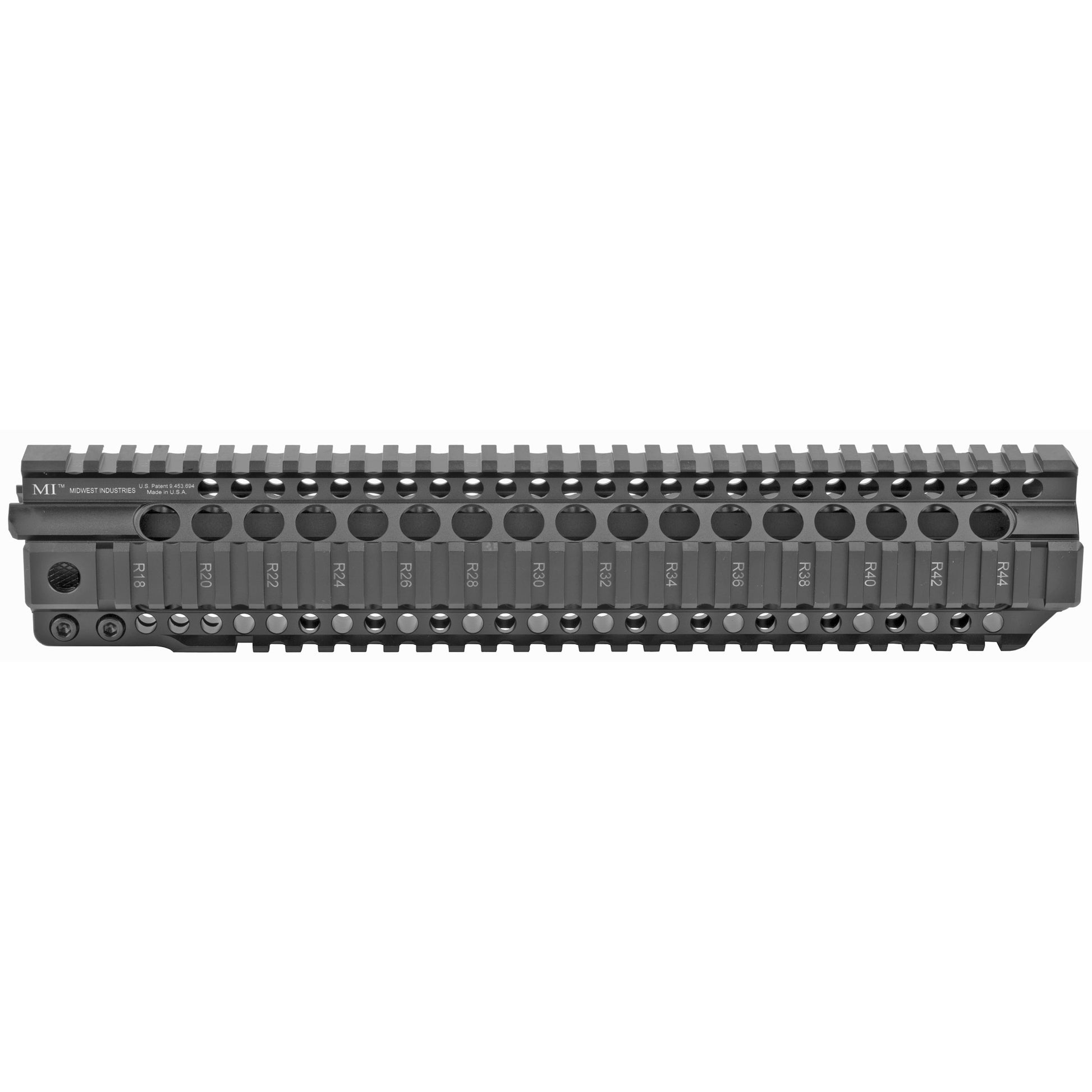 Midwest Industries MI-CRT12.625 T-Series Combat Rail Handguard - 12.625 Inches, Black