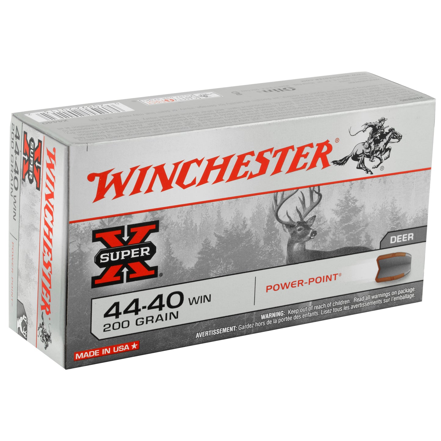 Winchester Ammunition Super-X Power-Point .44-40 Winchester 200-Grain Ammunition, 50-Round Box