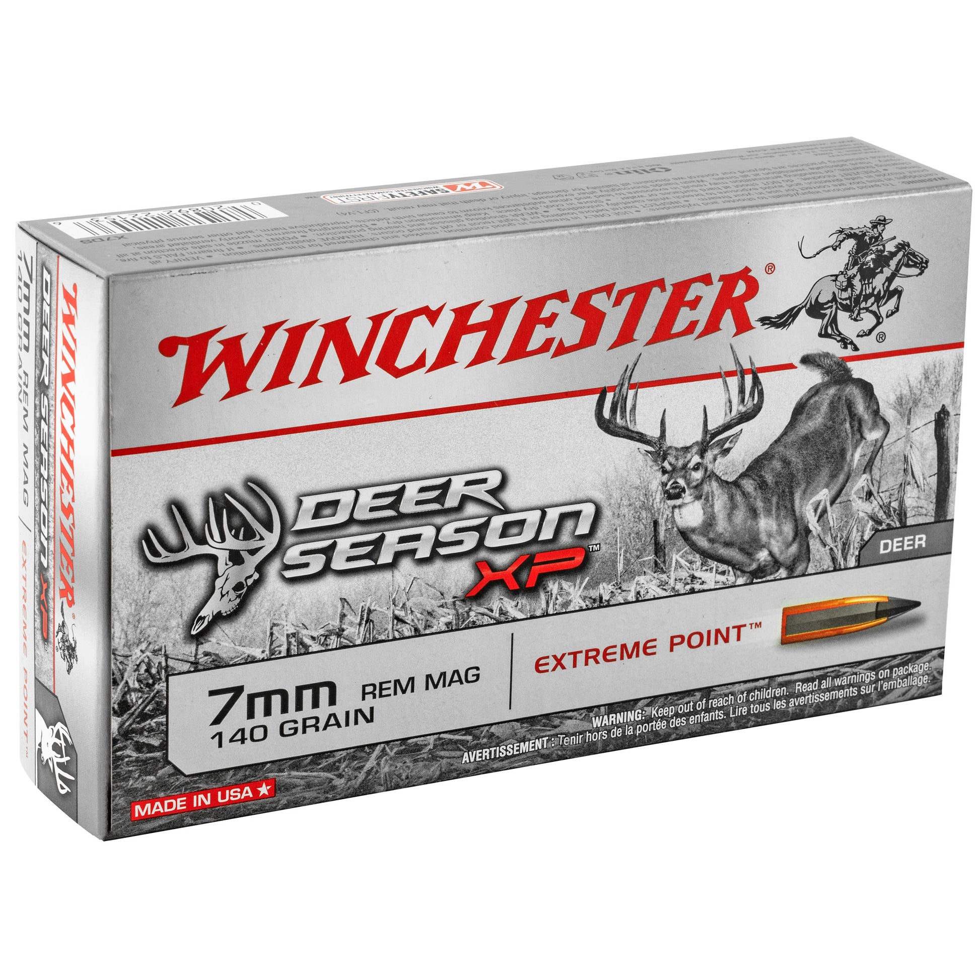 Winchester Ammunition Deer Season XP 7mm Remington 140-Grain Polymer Tip Bullets (20 Rounds per Box)