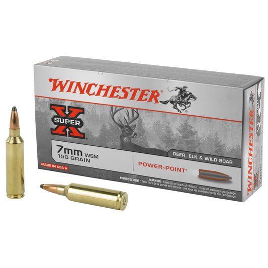 Winchester Ammunition Super-X Power Point 7mm WSM 150-Grain Shotshells (20 Rounds per Box, 200 per Case)