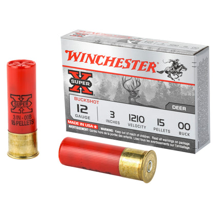 Winchester Ammunition Super-X 12 Gauge 3-Inch 00 Buckshot * Reliable Hunting and Home Defense Ammo