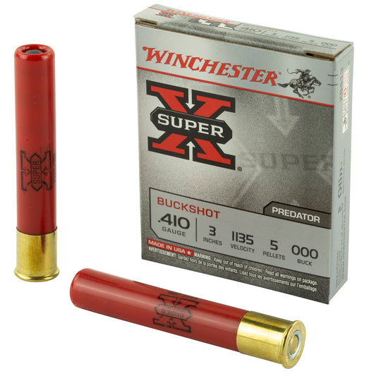 Winchester Ammunition Super-X 410 Gauge 3 Buckshot * 000 Buck, 5 Rounds per Box