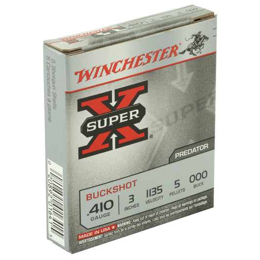 Winchester Ammunition Super-X 410 Gauge 3 Buckshot * 000 Buck, 5 Rounds per Box
