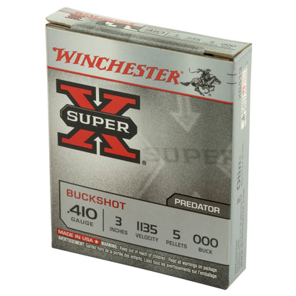 Winchester Ammunition Super-X 410 Gauge 3 Buckshot * 000 Buck, 5 Rounds per Box