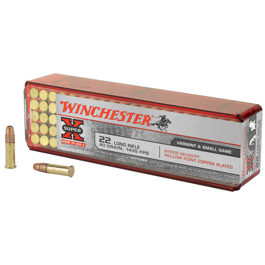 Winchester Ammunition Hyper Velocity .22 LR Hollow Point 40 Grain, 100 Rounds per Box