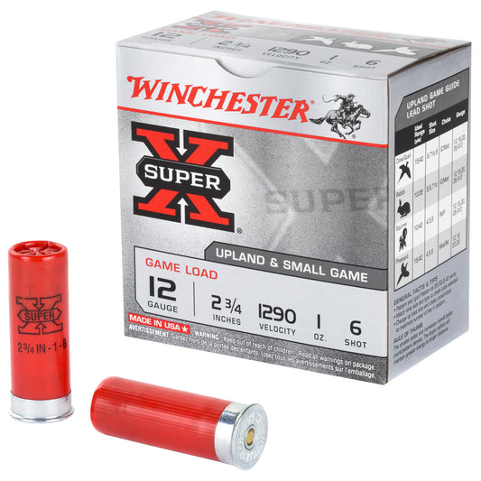 Winchester Ammunition Super-X 12 Gauge Shotshells * 1 oz #6, 25 Rounds