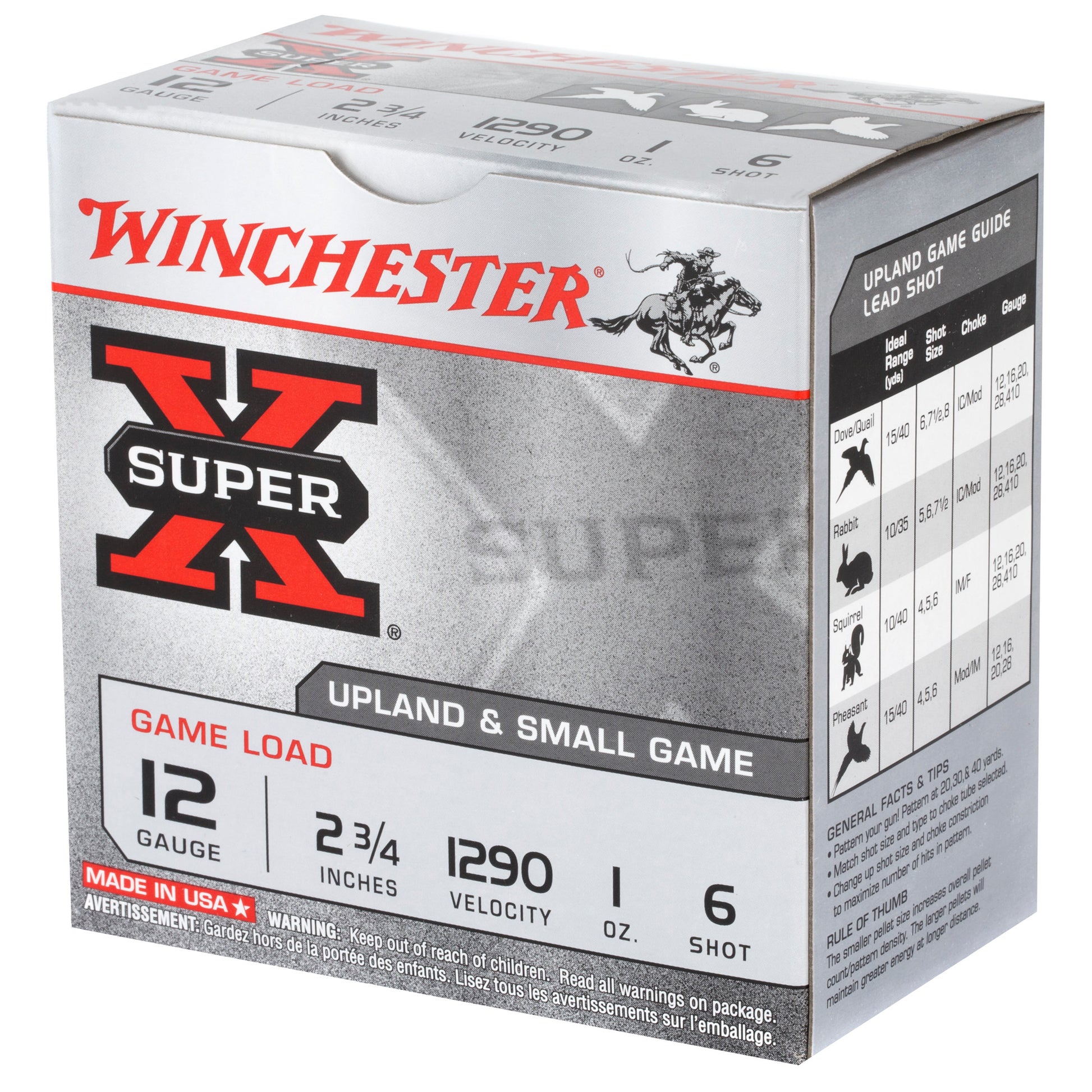 Winchester Ammunition Super-X 12 Gauge Shotshells * 1 oz #6, 25 Rounds