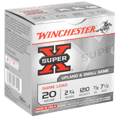 Winchester Ammunition Super-X 20 Gauge Shotshells * 2.75-Inch, 7.5 Shot, 0.875 Ounce, 25 Rounds Per Box
