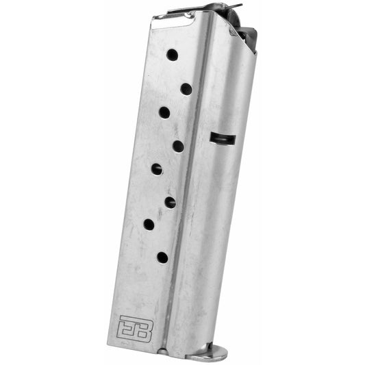 Ed Brown MAG ED BROWN 38SUP 9RD STS * 9-Round .38 Super Magazine in Silver