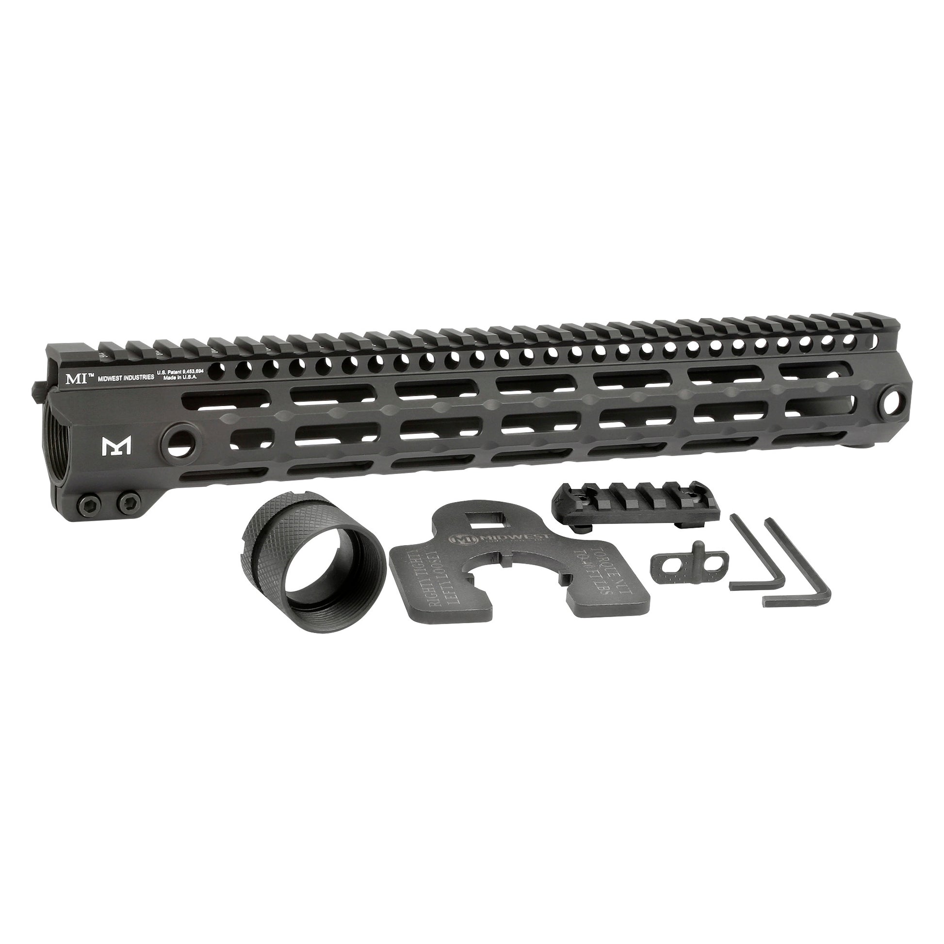 Midwest Industries Gen 4 M-Series 13.375-Inch M-LOK Handguard in Black