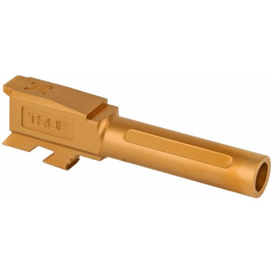 True Precision Gold 9mm Barrel for Glock G43 - High-Quality US-Made Firearm Part