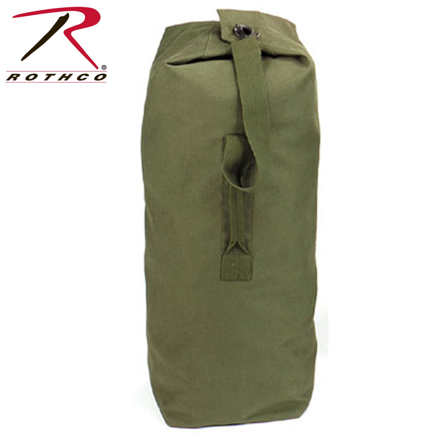 Rothco Heavyweight Top Load Canvas Duffle Bag  Olive Drab Size 25" x 42"