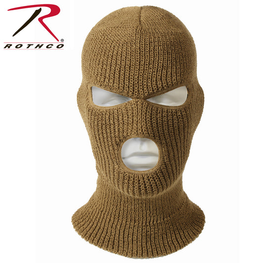 Rothco 3 Hole Face Mask Coyote Brown Size One Size