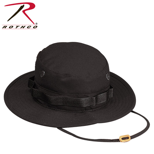 Rothco 100% Cotton Rip-Stop Boonie Hat Black Size 7 1/4