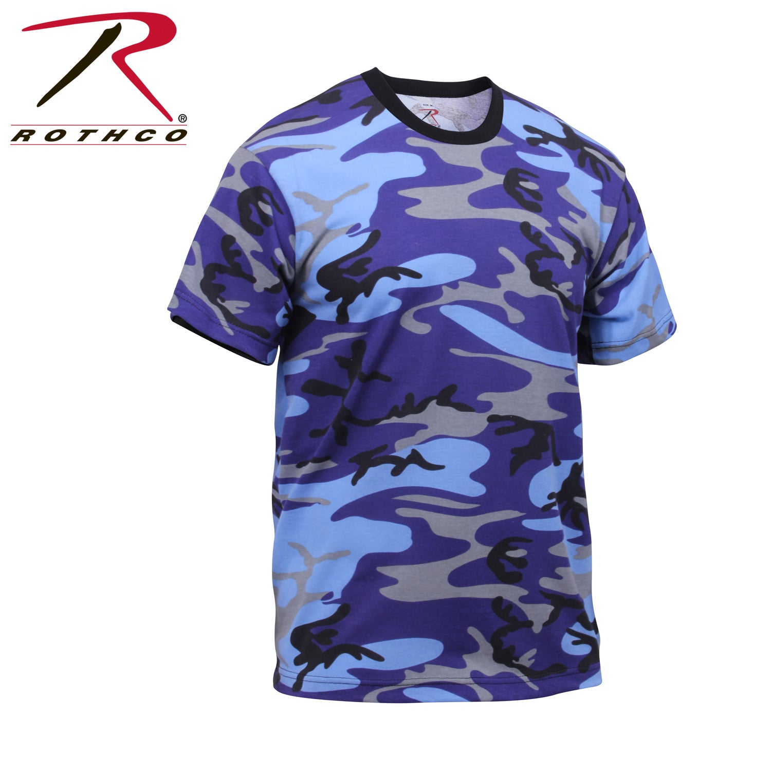 Rothco Camo T-Shirt Electric Blue Camo Size S