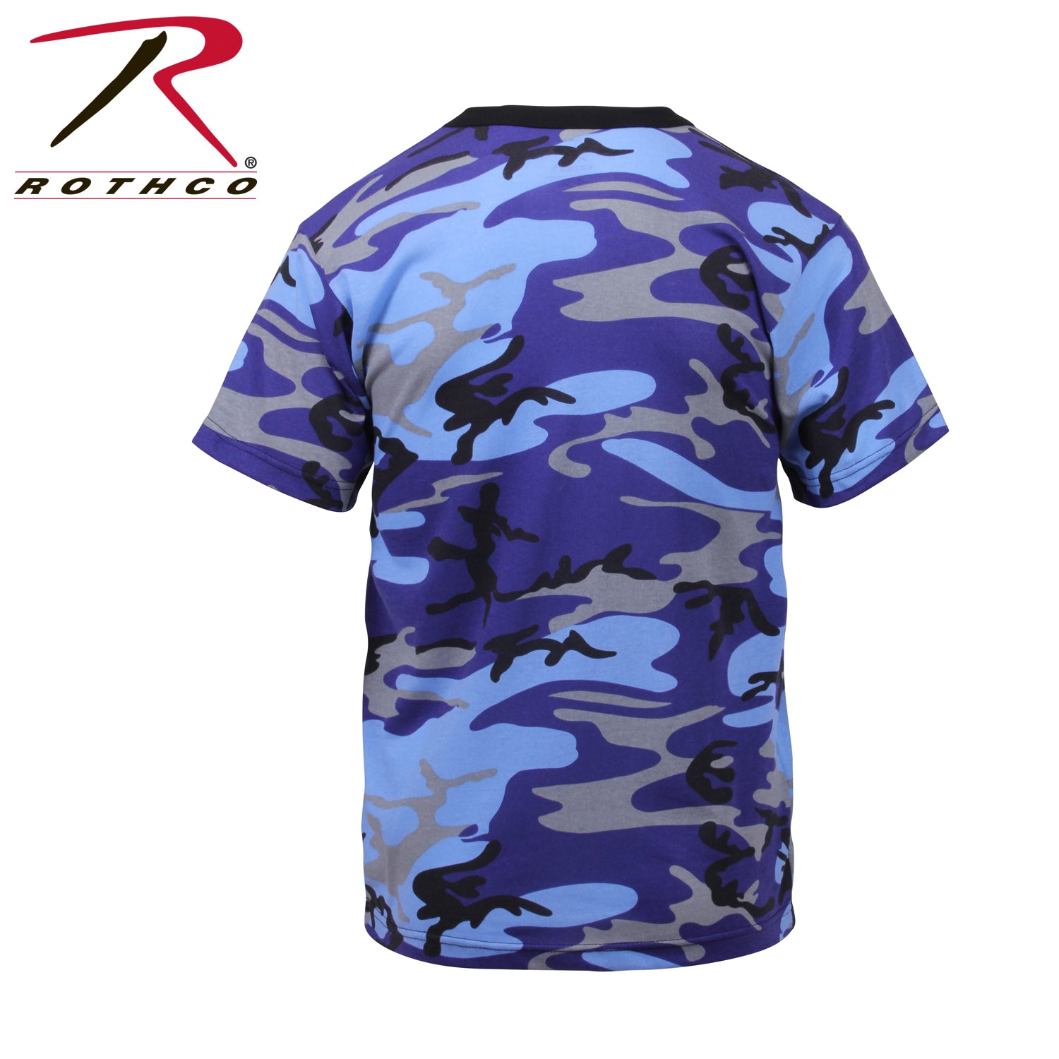 Rothco Camo T-Shirt Electric Blue Camo Size L