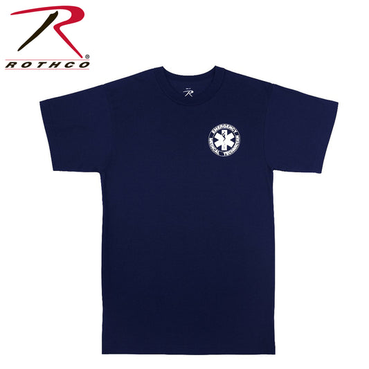 Rothco 2-Sided EMT T-Shirt Navy Blue Size 2XL