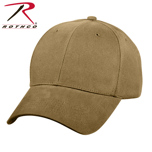 Rothco Supreme Solid Color Low Profile Cap Coyote Brown Size One Size