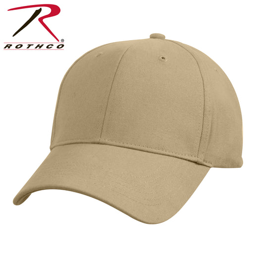 Rothco Supreme Solid Color Low Profile Cap Khaki Size One Size
