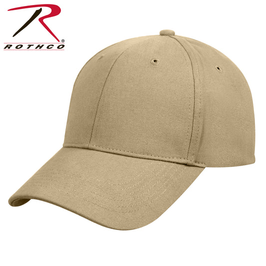 Rothco Supreme Solid Color Low Profile Cap Khaki Size One Size