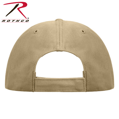Rothco Supreme Solid Color Low Profile Cap Khaki Size One Size