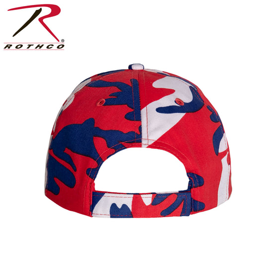 Rothco Supreme Camo Low Profile Cap Red / White / Blue Camo Size One Size