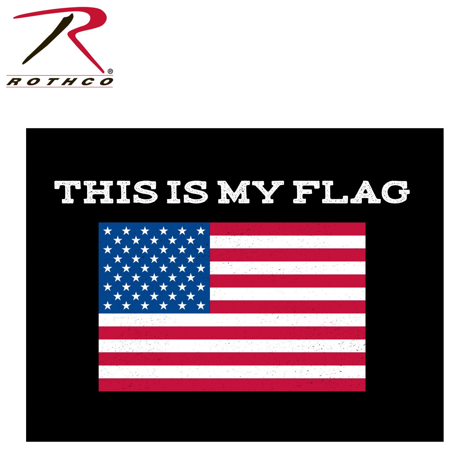 Rothco "This Is My Flag" T-Shirt Black Size M
