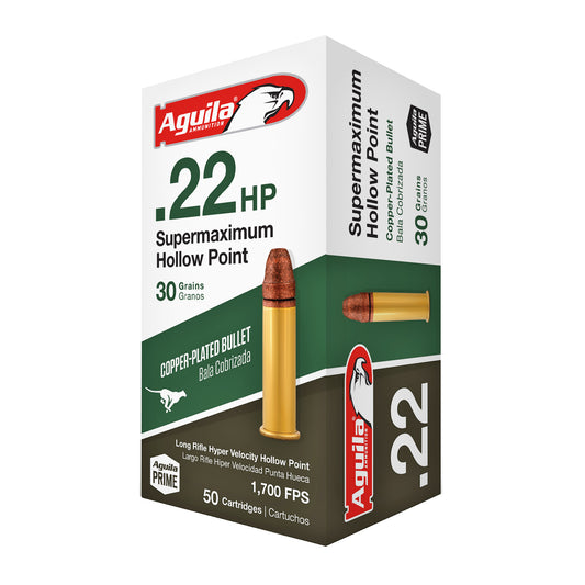 Aguila Ammunition 1B220297 .22 LR Supermaximum Hollow Point 30 Grain * Target Shooting & Plinking Ammo