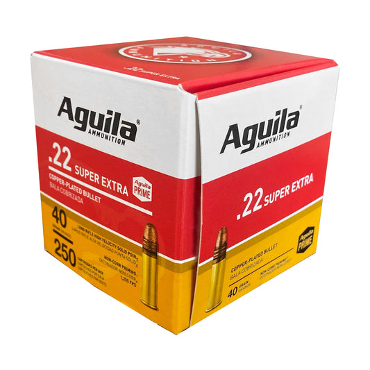 Aguila Ammunition 22LR Rimfire Solid Point 40 Grain Ammunition - 250 Rounds