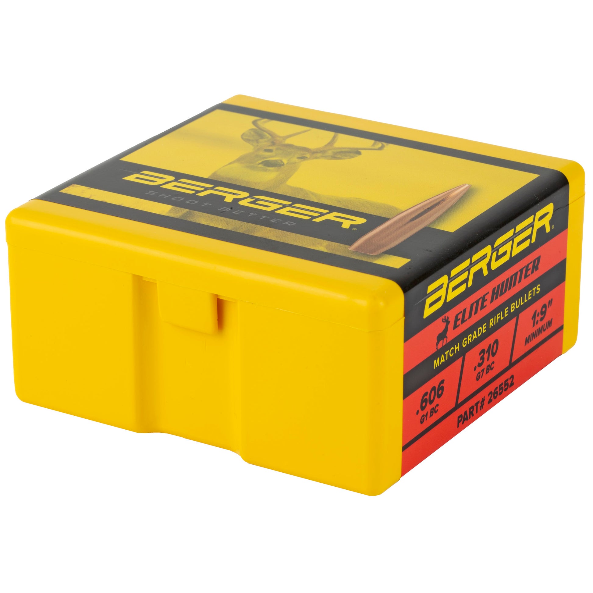 Berger Bullets 6.5mm Elite Hunter 140 Grain * Precision Match Grade Hunting Projectiles, 100 Count Box