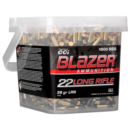 Blazer Ammunition 22 Long Rifle (22LR) 38 Grain Lead Round Nose * 1,500 Rounds per Box