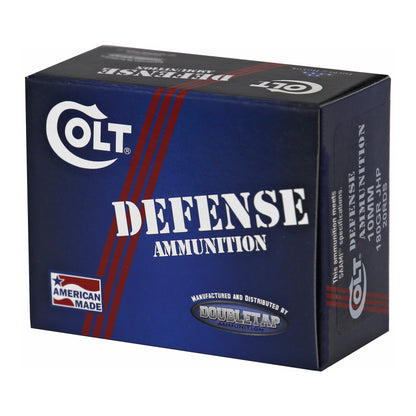 DoubleTap Ammunition Colt Defense 10mm Hollow Point Ammunition * 180 Grain, 20 Rounds Per Box